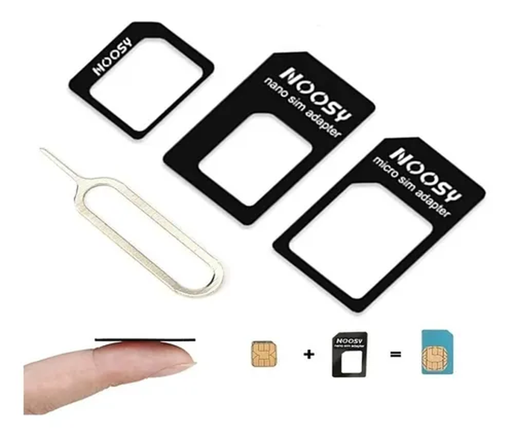 Adaptador De Chip Celular Nano/Micro E Mini - Kit c/ Chave