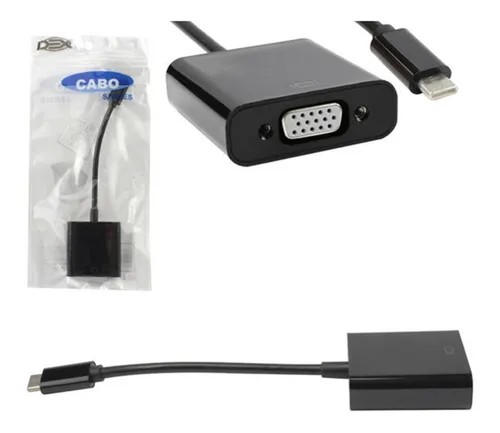 Adaptador De Usb-c Para Vga - Conversor Type C Usb 3.1