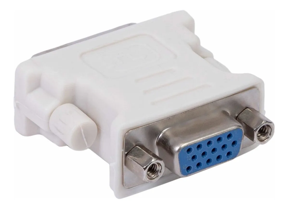 Adaptador Dvi-i 24+5 Pinos Macho P/ Vga 15 Pinos Femea