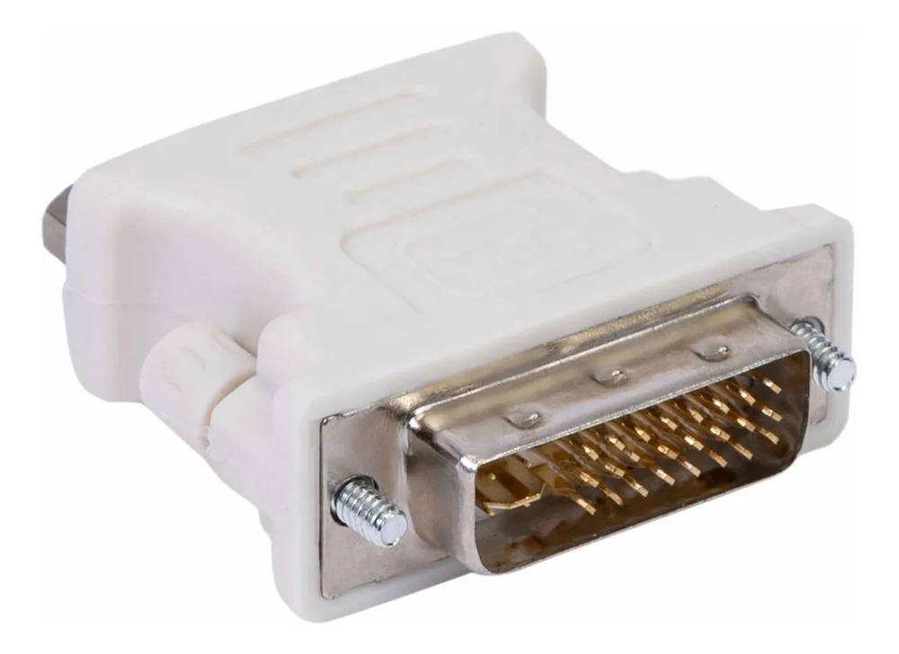 Adaptador Dvi-i 24+5 Pinos Macho P/ Vga 15 Pinos Femea