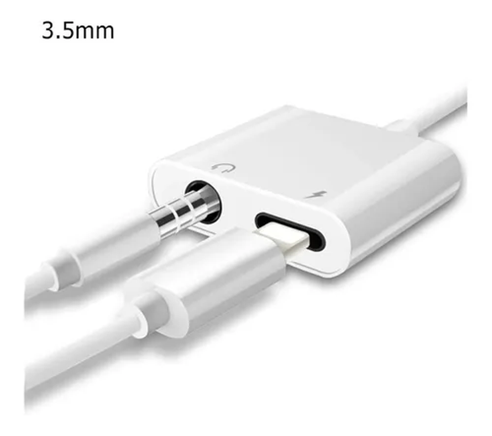 Adaptador Lightning Para P2 + Lighting Fêmea iPhone iPad