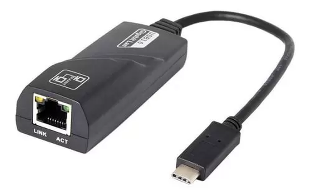 Adaptador Usb Tipo C 3.1 Para Rede Rj45 Gigabit - Knup