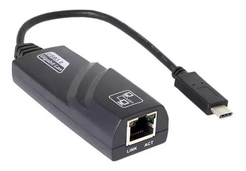 Adaptador Usb Tipo C 3.1 Para Rede Rj45 Gigabit - Knup