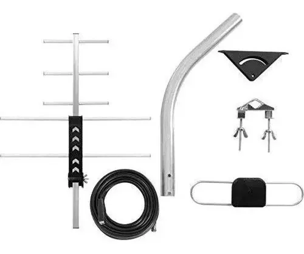 Antena TV Externa Digital Intelbras FM/UHF/VHF/HDTV AE 4010