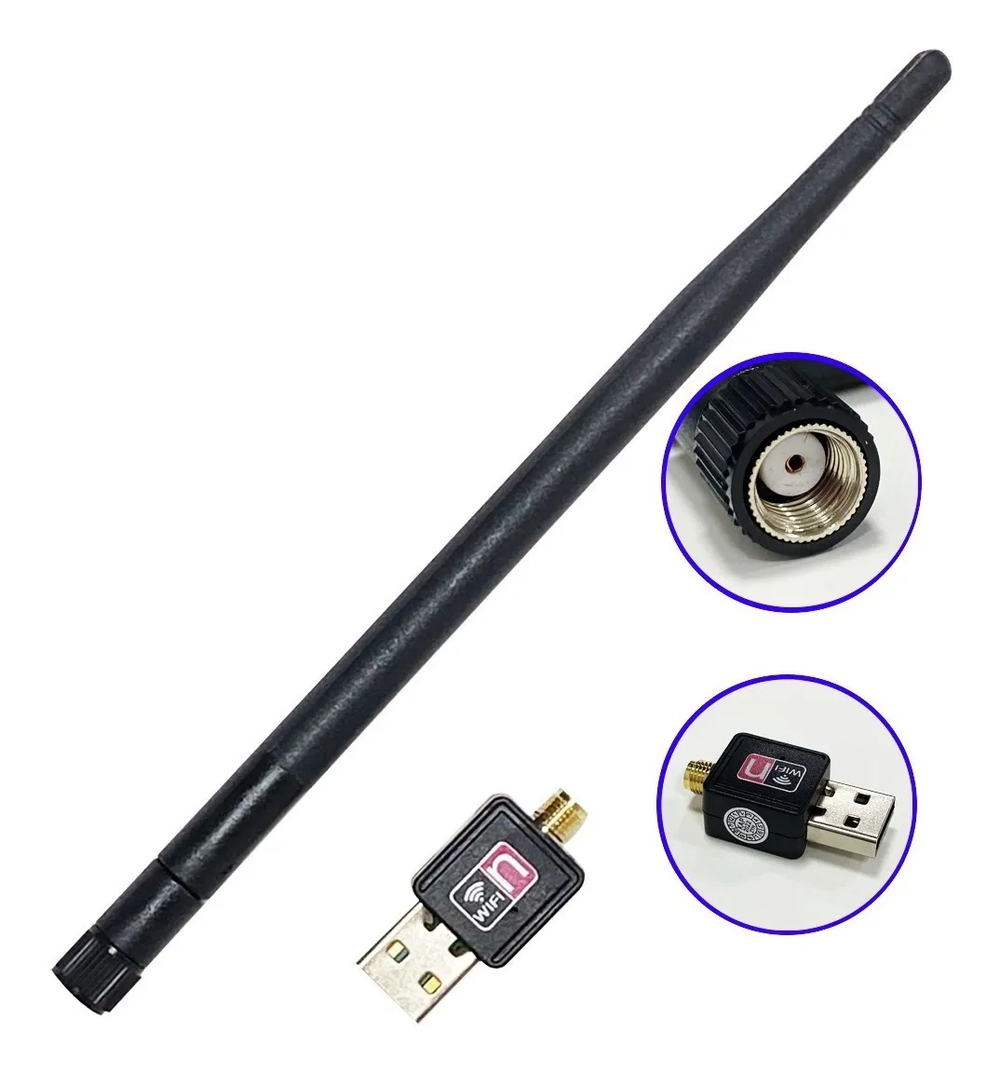 Antena Wi-fi Adaptador Wireless  Usb 2.0 Receptor