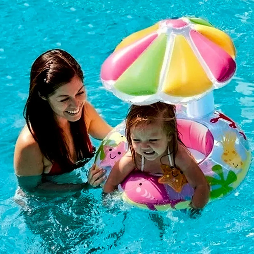 Boia Bote Bebe Cobertura Infantil Inflável Proteção Solar