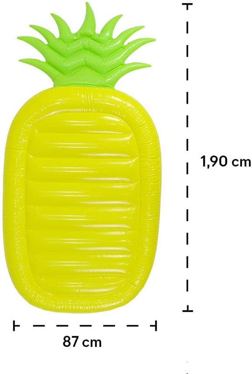 Boia Inflável Gigante Abacaxi - Colchão para Piscina, Amarelo
