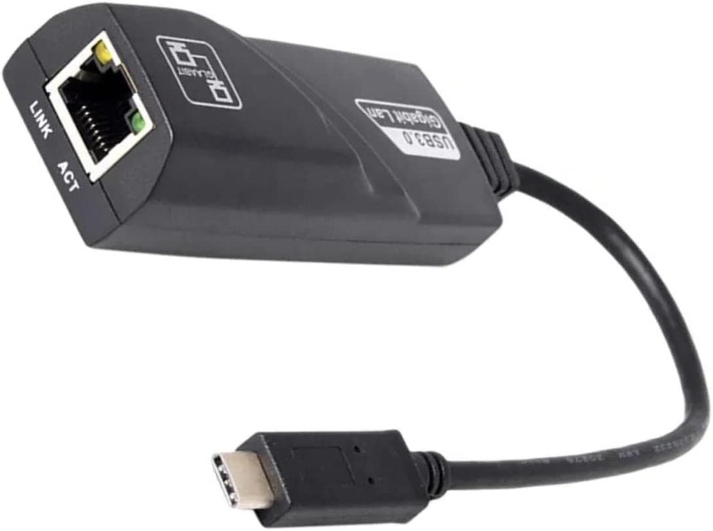 Cabo Adaptador Type-C Para RJ45 Lan Gigabit