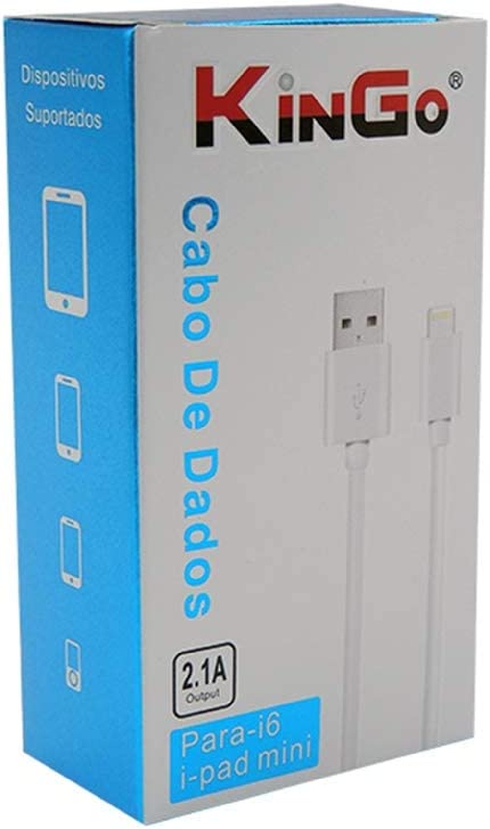 Cabo Carregador Lightining Original Kingo Para Iphone 2m