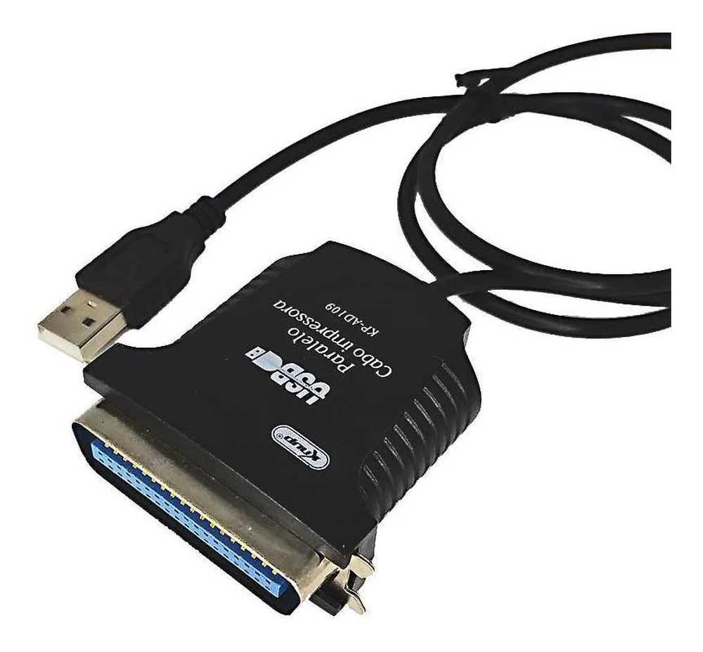 Cabo Conversor Usb Paralelo Db36 Lpt Impressora Lx300 36 Pin