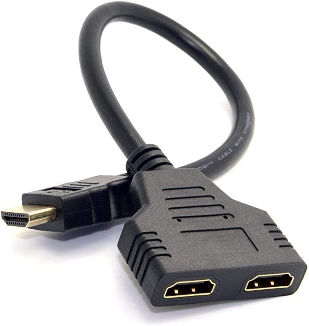 Cabo Divisor Hdmi Splitter 1080p Duplicador de Imagem 1x2