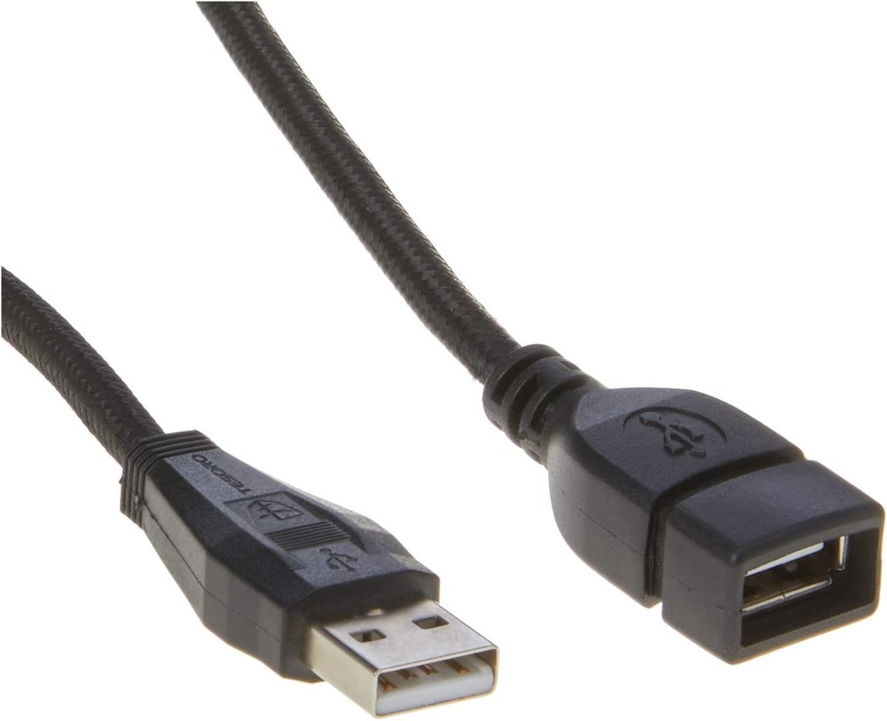 Cabo Extensão de USB Macho/Femea Versão 2.0 com 1,50 Mts