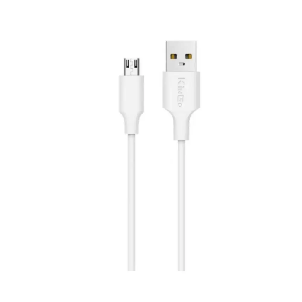 Cabo Usb V8 Kingo Branco 2 Metros 2.1a