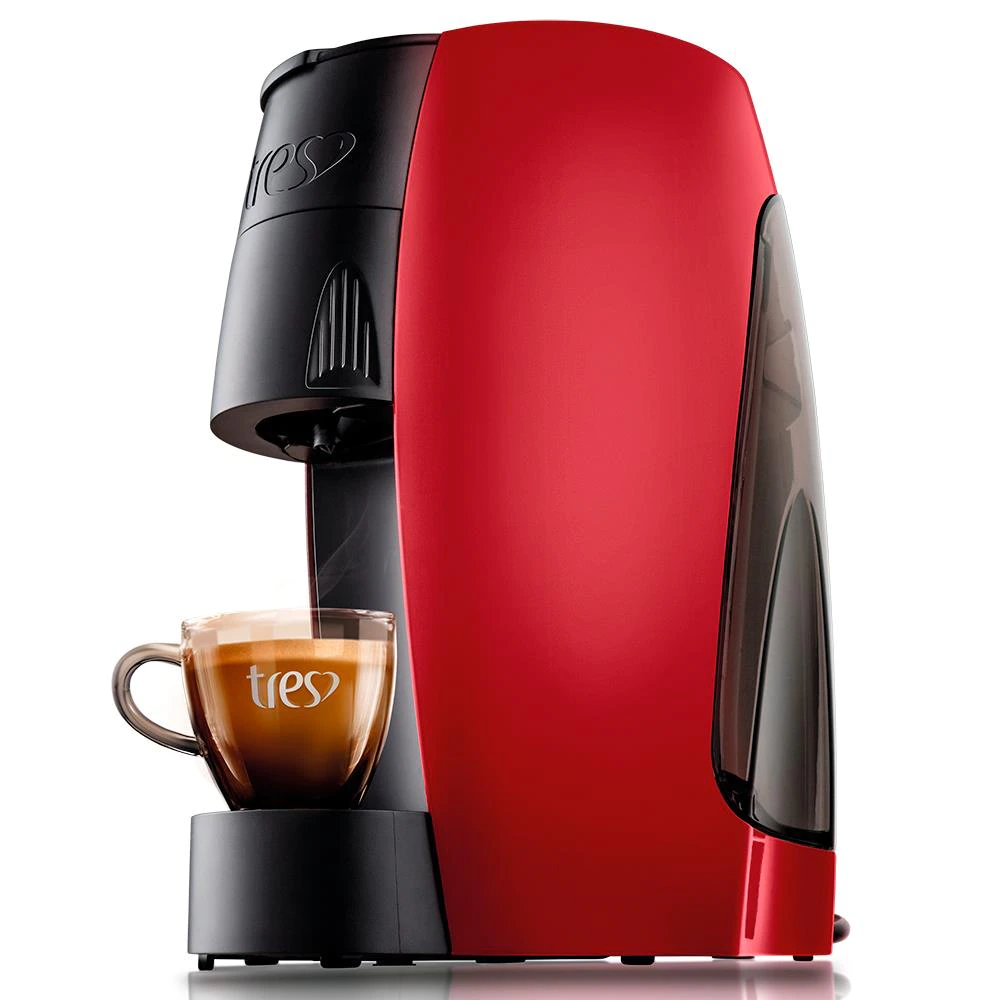 Cafeteira Espresso TRES Lov Basic Multibebidas - Vermelha 220V