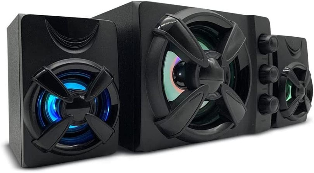 Caixa de Som 2.1 Gamer 30W RMS RGB Multilaser