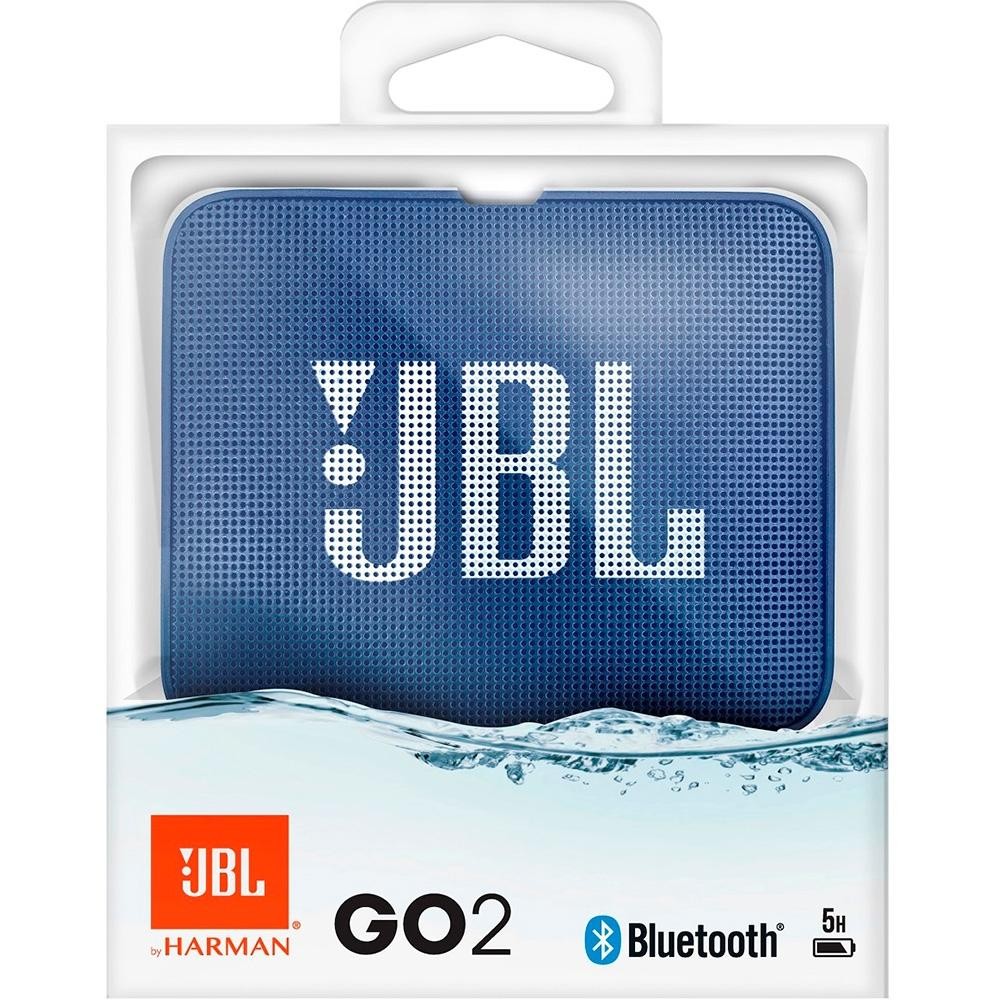 Caixa de Som JBL Go 2, Bluetooth, 3.1W, À Prova D'Água, Azul - JBLGO2BLU