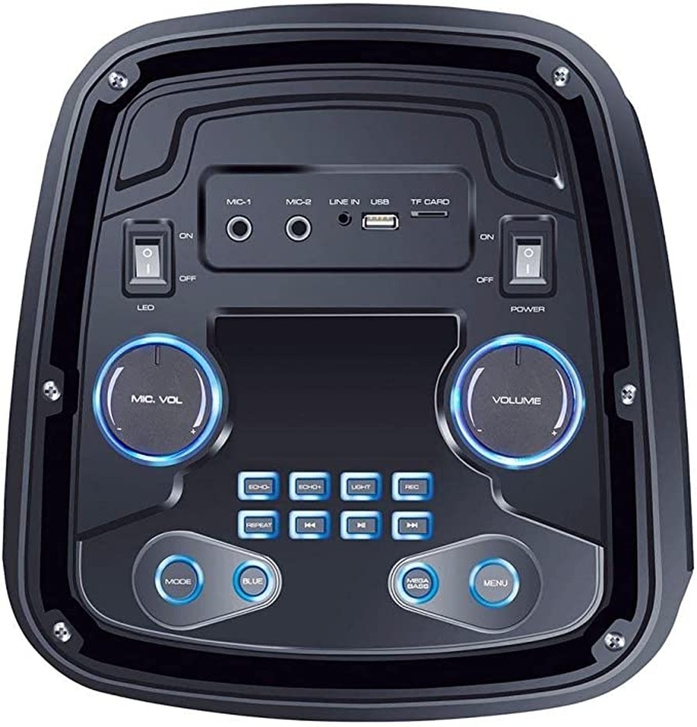 Caixa de Som Pulse Pulsebox Efeito de LED Bluetooth AUX/ USB 1000W