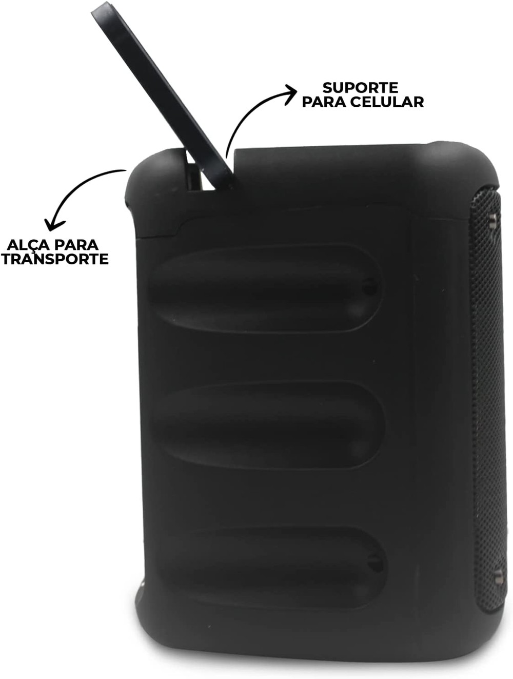 Caixinha Caixa de Som com Bluetooth Amplificada Potente e Portátil e Entradas para Usb Microfone Micro Sd Aux Graves Exc