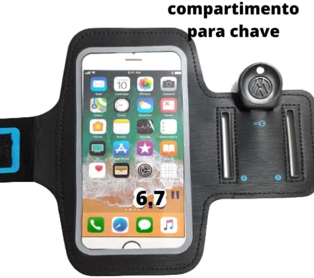 Capa De Braço Suporte Braçadeira De Celular Para Corrida e Caminhada Até 6.5 Polegadas