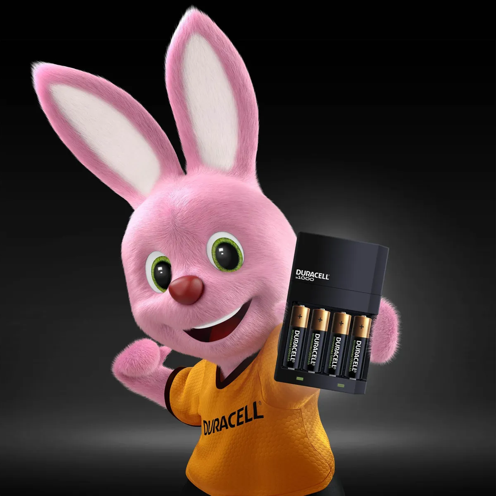 Carregador De Pilhas Recarregáveis Duracell Aa/aaa Com 4 Aa