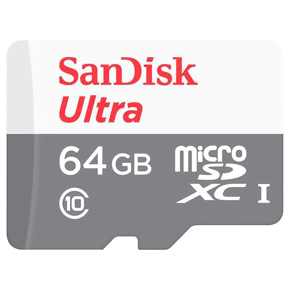 Cartão SanDisk MicroSD Ultra microSDHC/microSDXC UHS-I 64GB