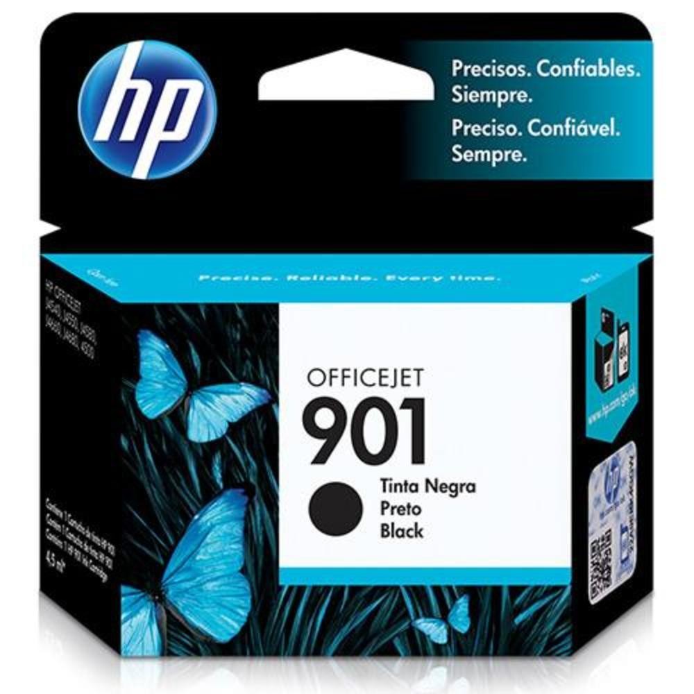 Cartucho HP 901 Preto Original 4,5ml (CC653AB) Para HP Officejet J4660, J4524, J4624, 4500