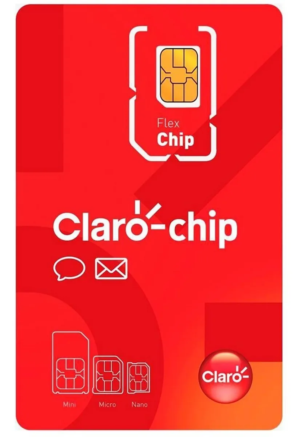 Chip Claro Pré Pago 4g C/ Recarga Ddd Automático