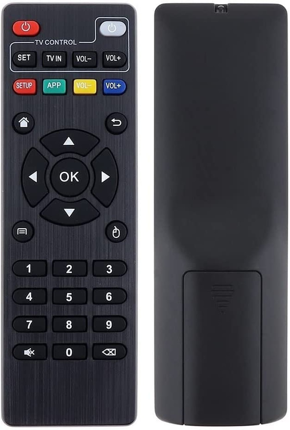 Controle remoto de TV Box, controle remoto de caixa superior fácil de usar confortável resistente alimentado por bateria