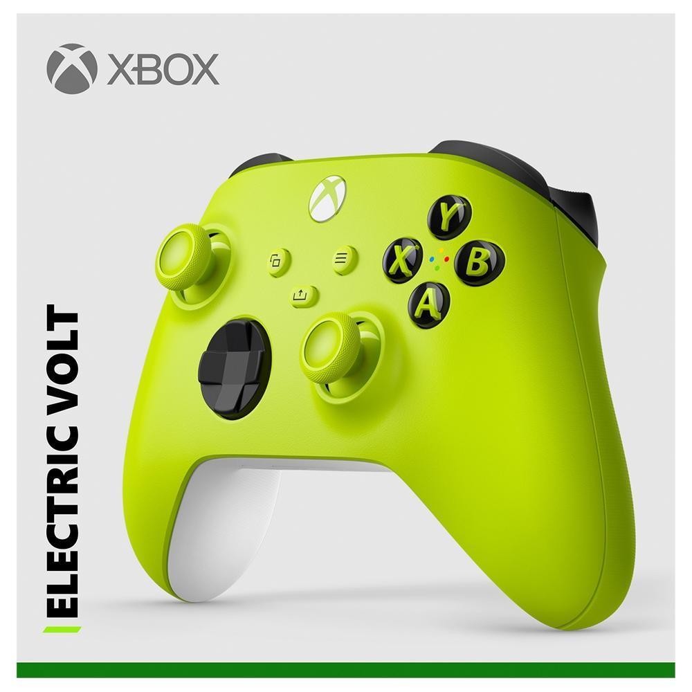 Controle Sem Fio Xbox Electric Volt - Series X, S, One - Verde