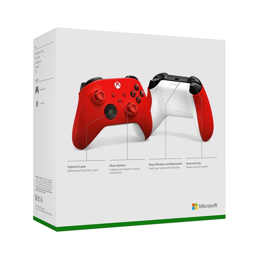 Controle Sem Fio Xbox Pulse Red - Series X, S, One - Vermelho