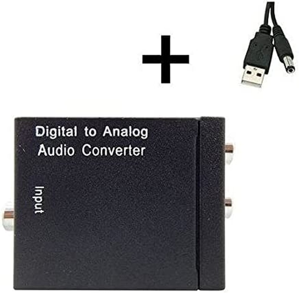 Conversor Áudio Óptico Digital Fibra Coaxial Rca Analógico