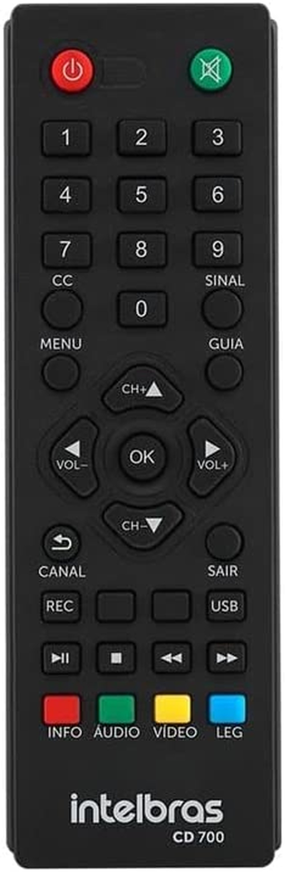 Conversor Digital de TV com Gravador CD 700 Preto Intelbras