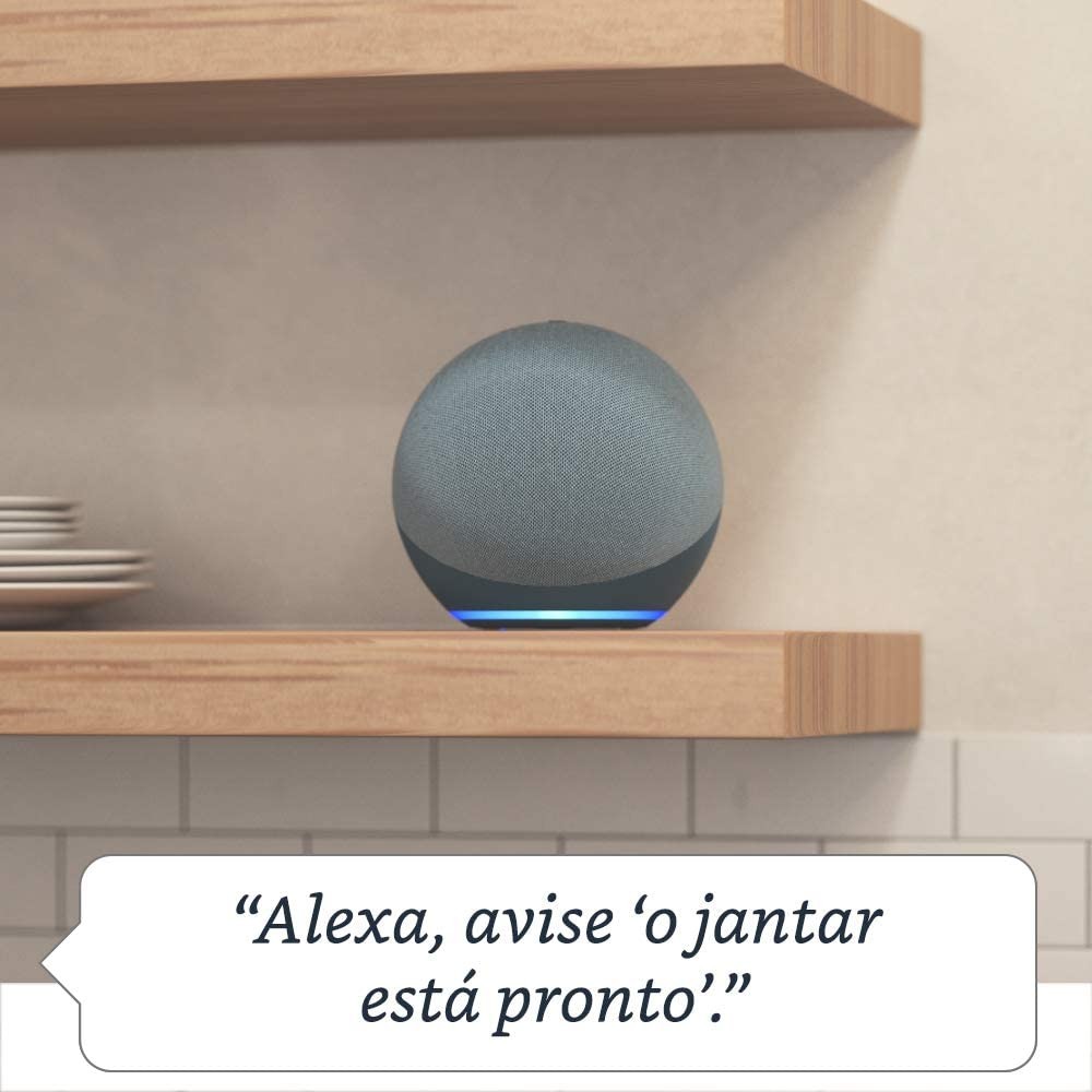 Echo (4ª Geração): Com som premium, hub de casa inteligente e Alexa - Cor Preta