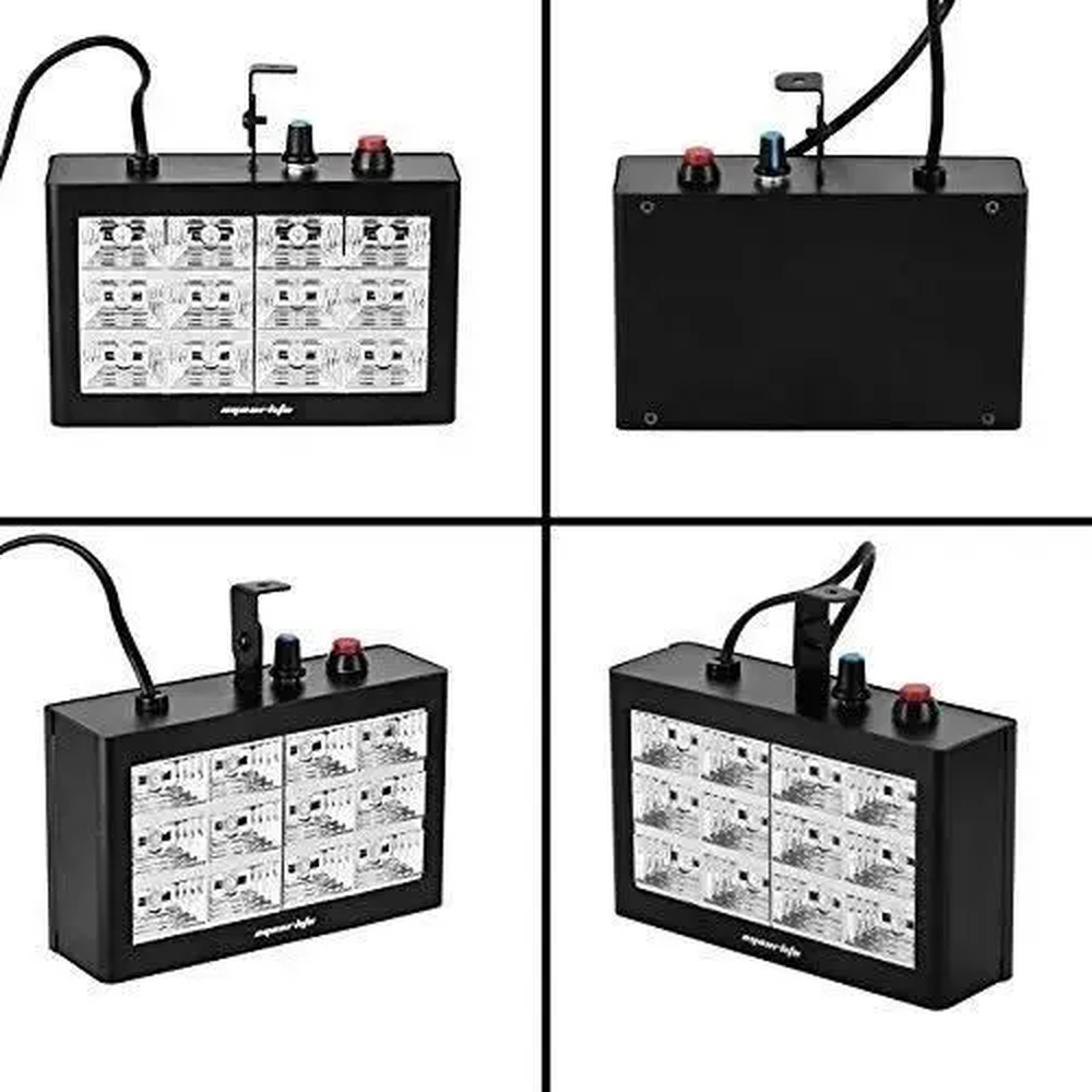 Estrobo Rítmico Luatek Lk- 186 Para Festa Rgb 12 Leds Bivolt