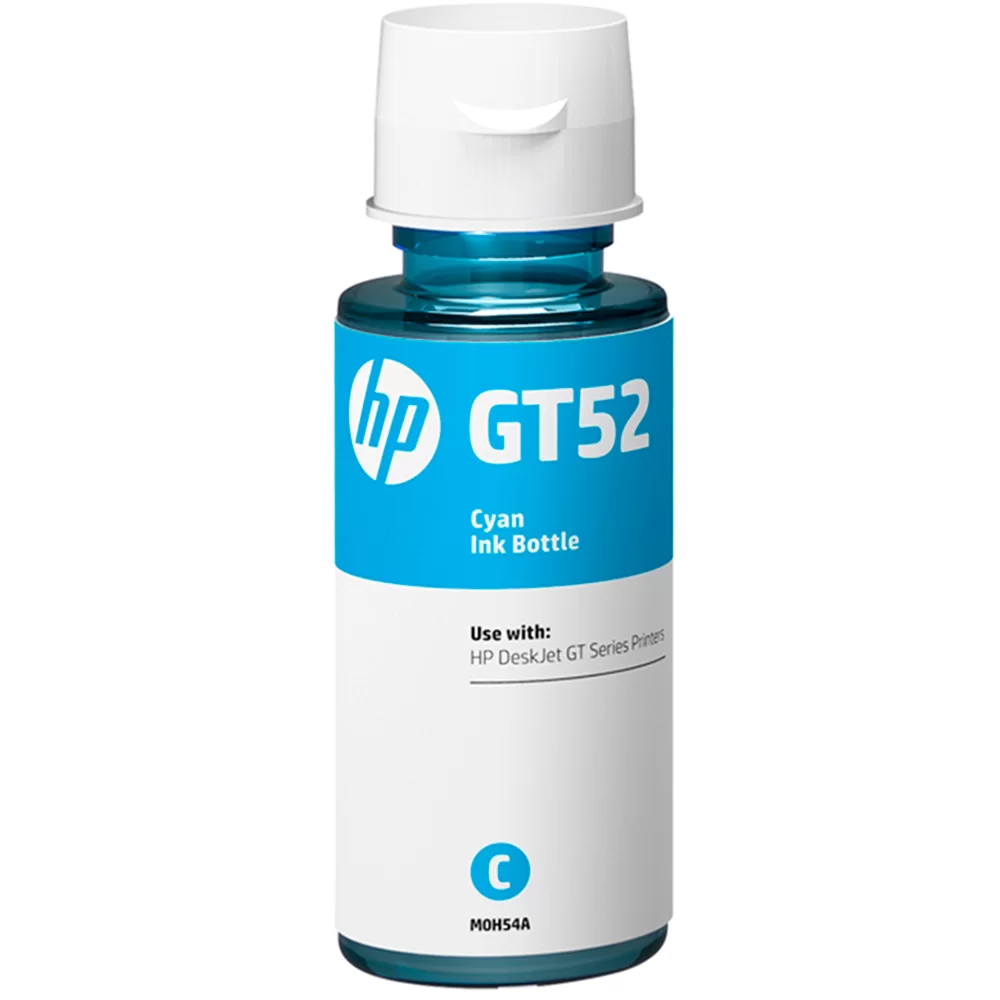 Garrafa de Tinta Original Ciano HP GT52 (M0H54AL) Para HP Deskjet 5810, 5820, HP