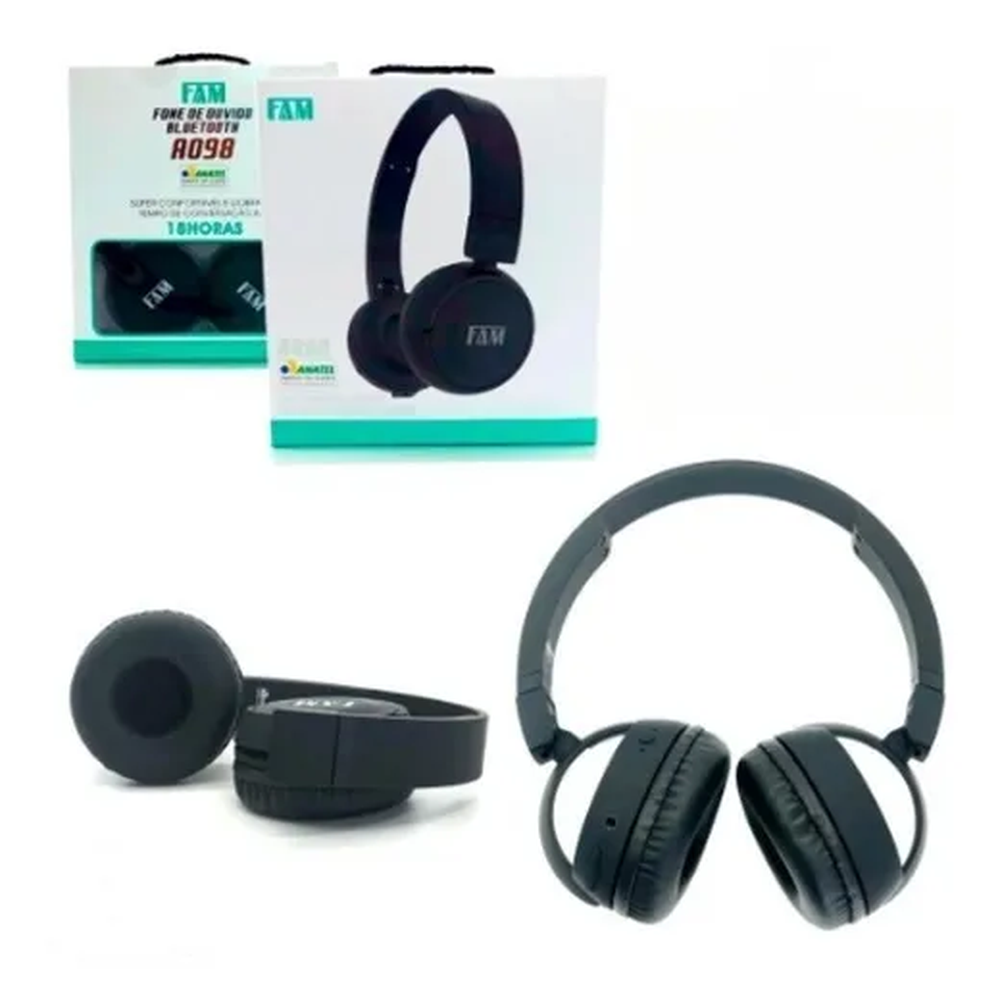 Headphone Bluetooth Extra Bass A098 Fam