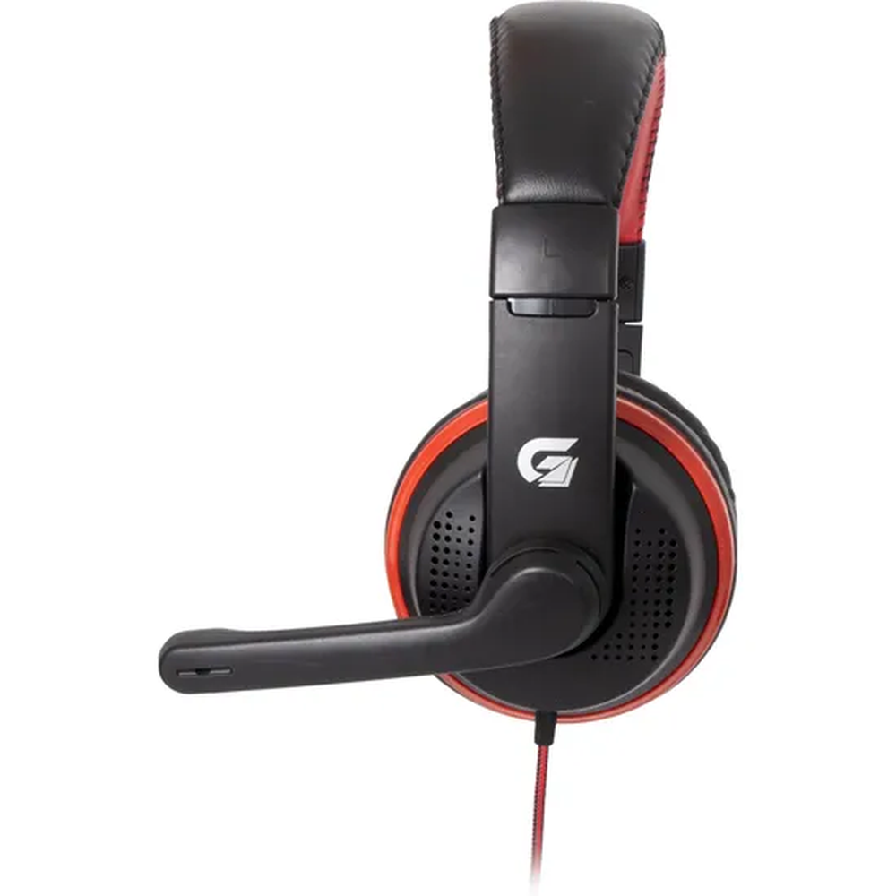 Headset Gamer Spider black (preto/vermelho) , Fortrek