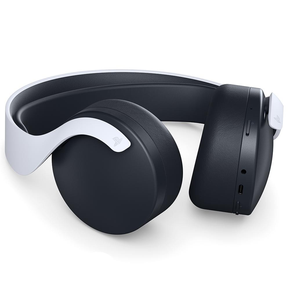 Headset Sem Fio Sony Pulse 3D, Adaptador Sem Fio USB, PS4 e PS5 - Branco