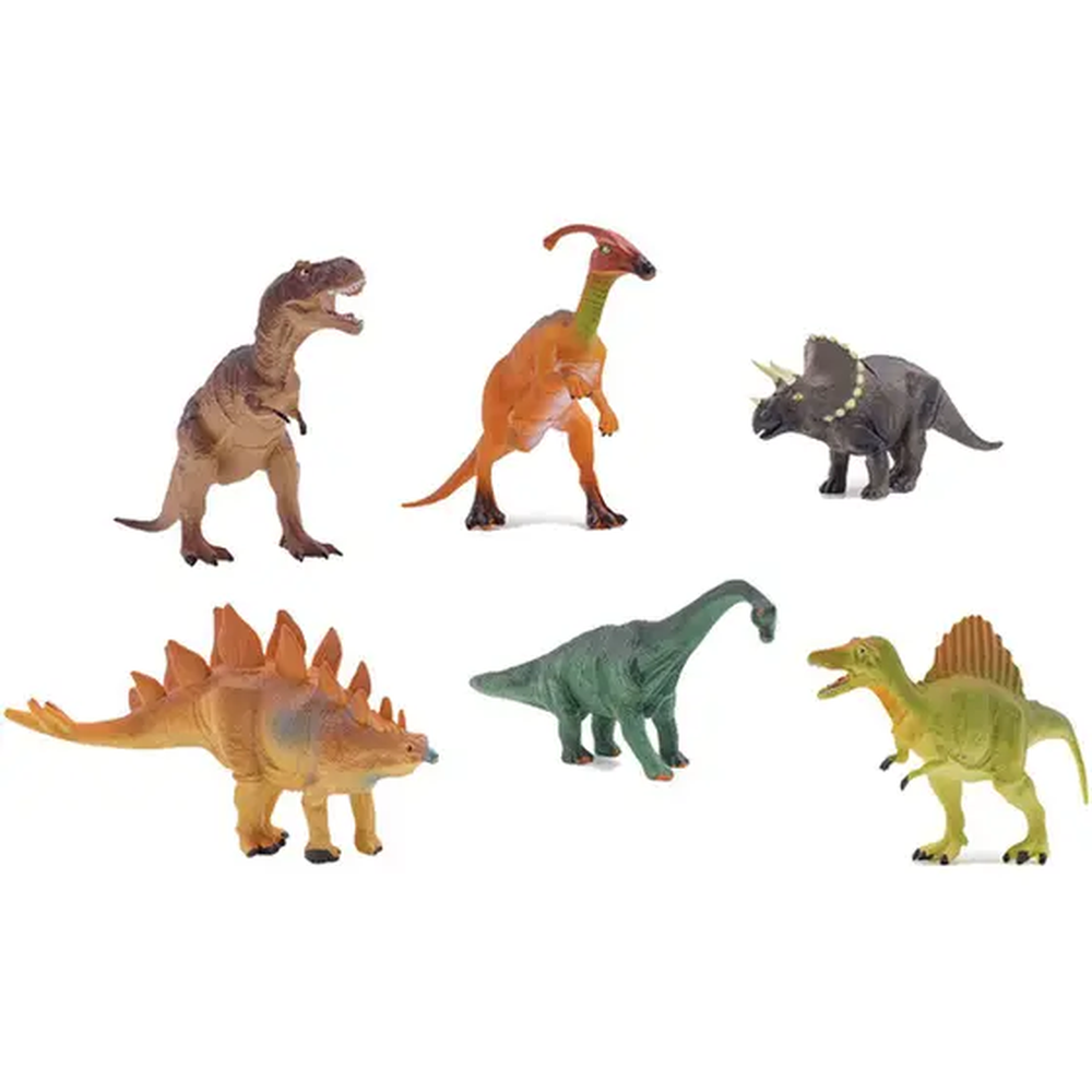 Jurassic Fun Dino Pack com 6 Dinos Multikids - BR1467