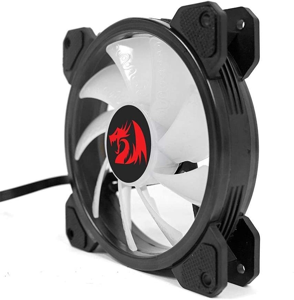 Kit Cooler Fan RGB Redragon com 3 Unidades 120mm Controle Remoto Silencioso
