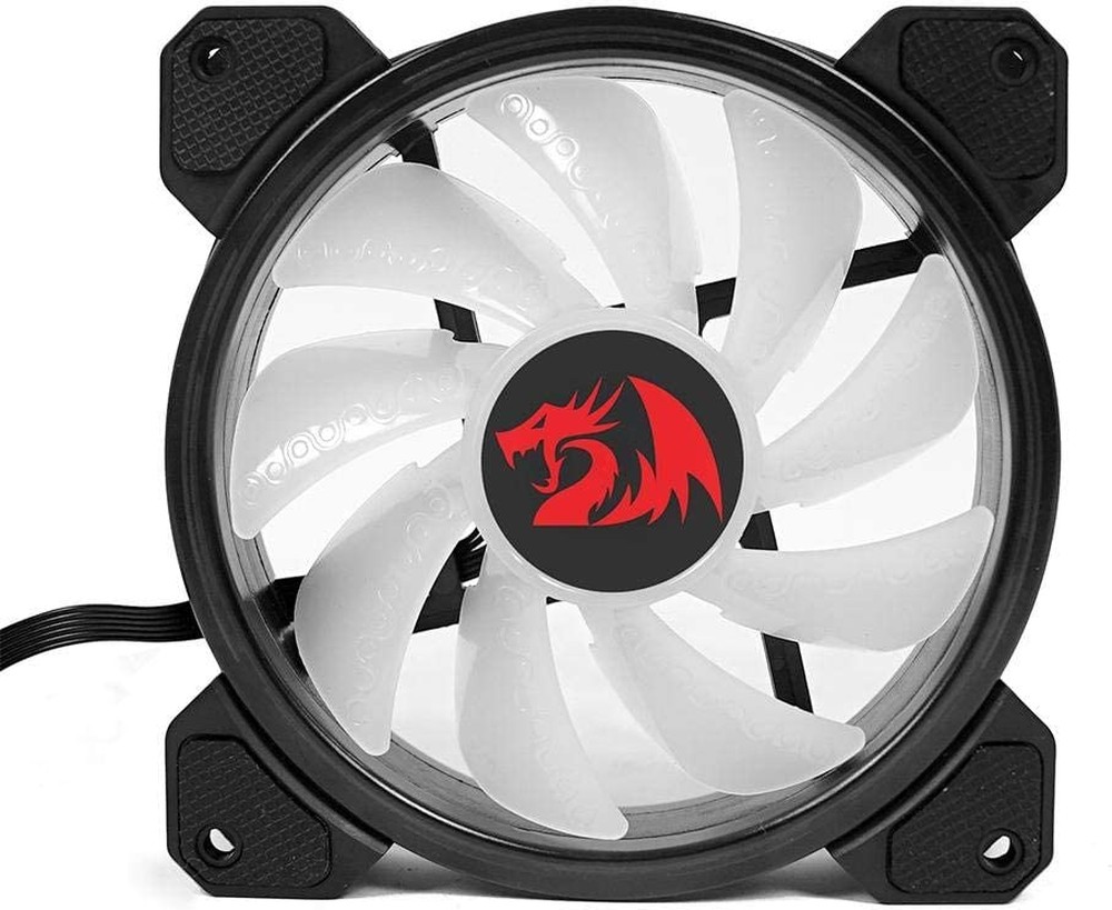 Kit Cooler Fan RGB Redragon com 3 Unidades 120mm Controle Remoto Silencioso