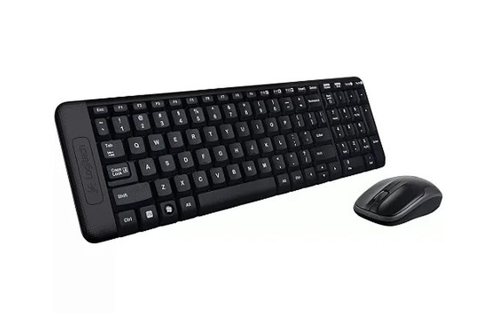 Kit Mouse e Teclado Logitech MK220 sem fio preto