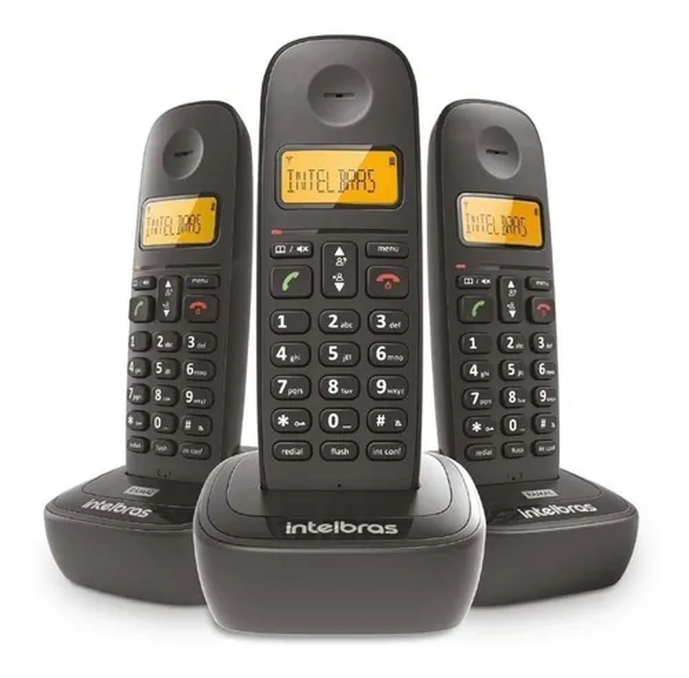 Kit Telefone Sem Fio Com 2 Ramais TS 2513 Intelbras