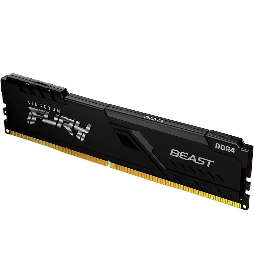 Memória Kingston Fury Beast 8GB, 3200MHz, DDR4, Cl16, Preto