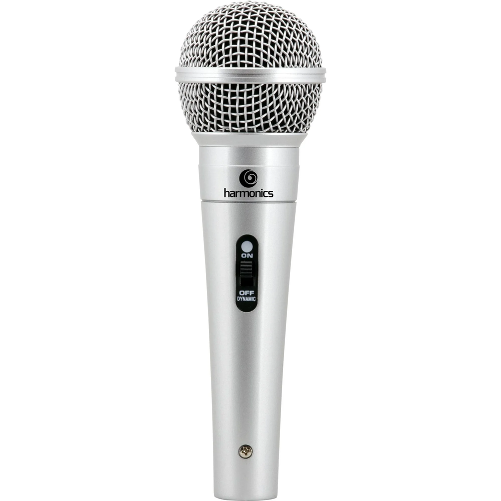 Microfone Dinâmico Supercardióide Harmonics MDC201 Cabo 4,5m Prata