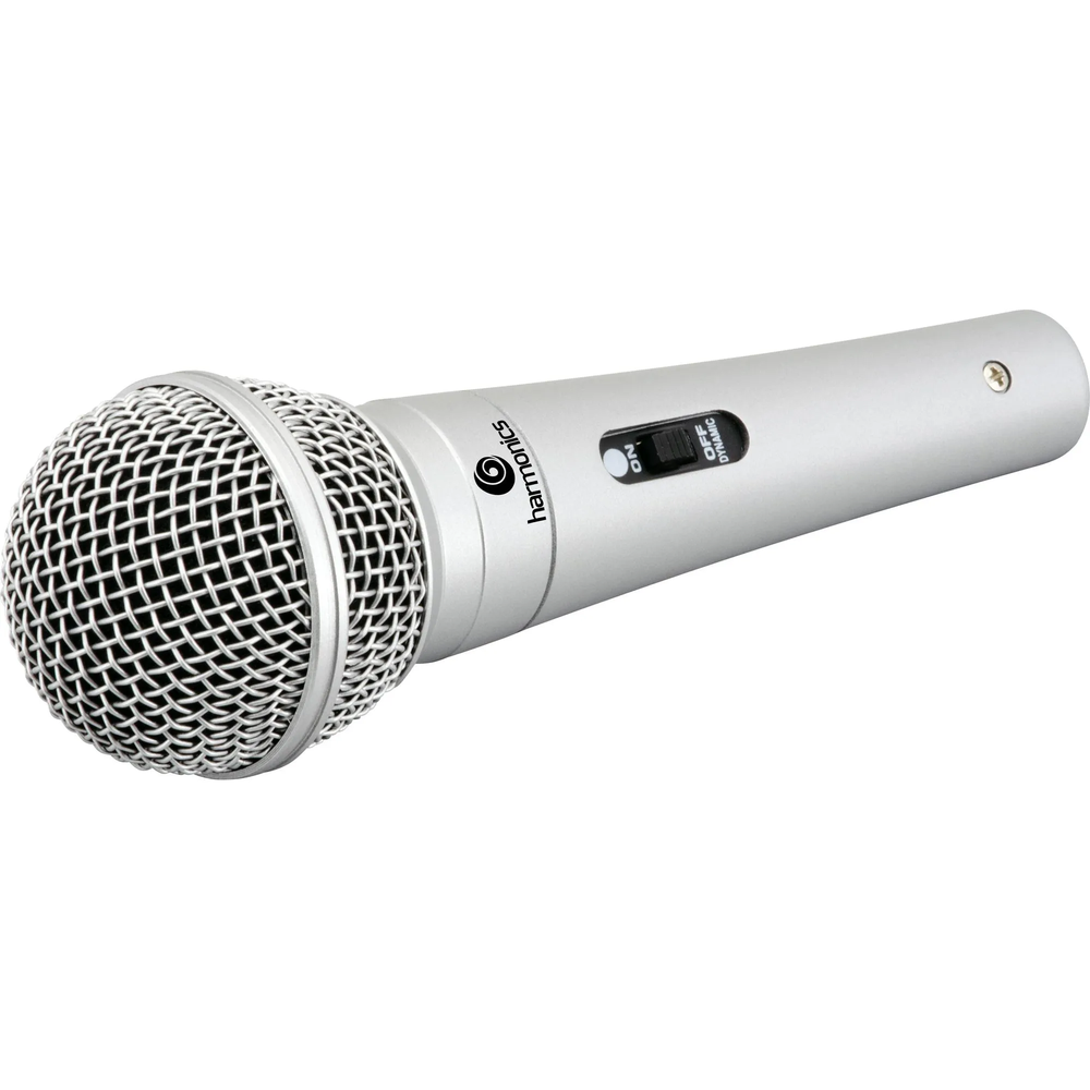 Microfone Dinâmico Supercardióide Harmonics MDC201 Cabo 4,5m Prata