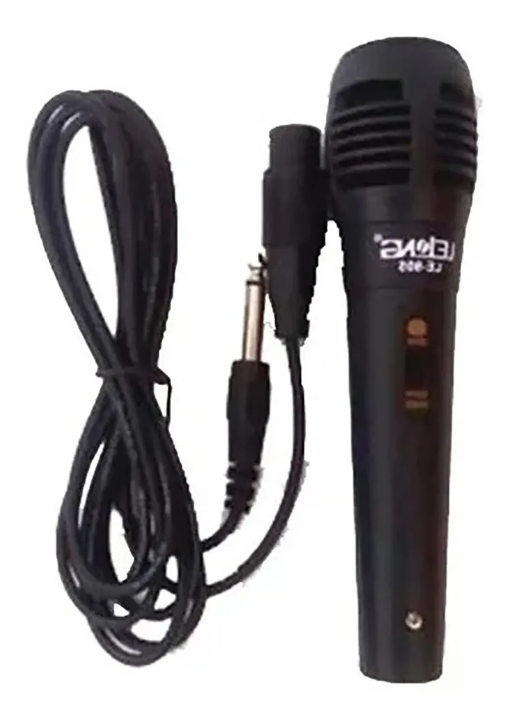 Microfone Profissional Le-905 Cabo P10 De Mão Com Fio 2,5 M - Lelong