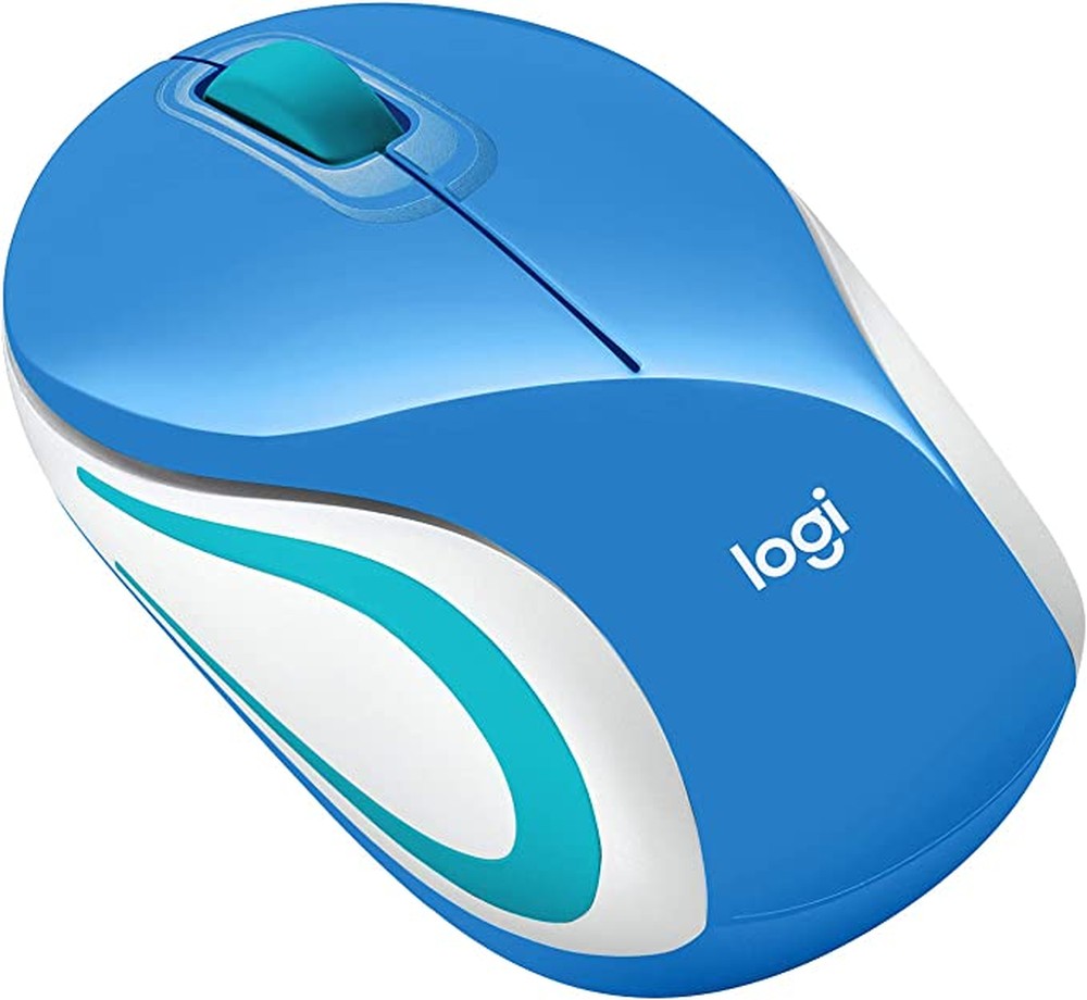 Mini Mouse sem fio Logitech M187 USB Wireless - Palace Azul