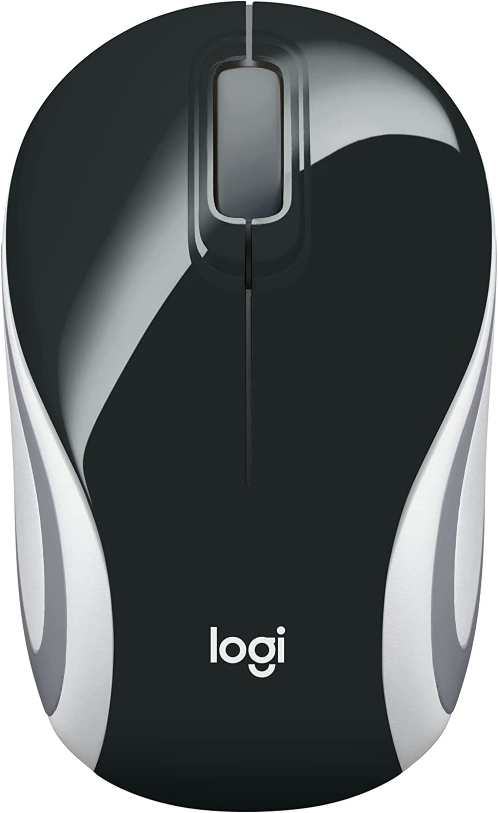 Mini Mouse sem fio Logitech M187 USB Wireless - Preto