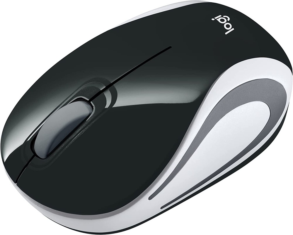 Mini Mouse sem fio Logitech M187 USB Wireless - Preto